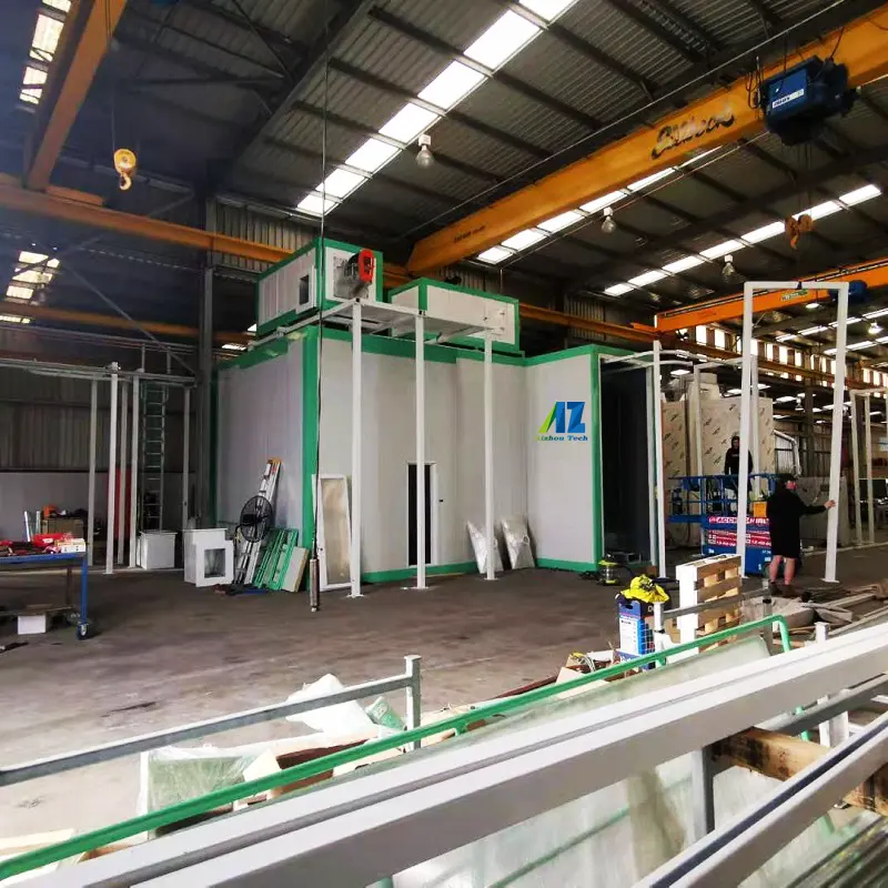 Electrostatic Powder And Oven Paint Line large Capacity Powder Coating Equipment Line