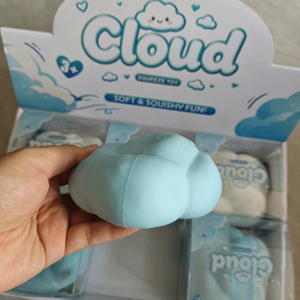 Wholesale <b>Soft</b> Cloud Squishy Toy <b>Building</b> <b>Block</b> Filling Pinch Squeeze Toys for Office Anxiety Relief Retail Box Pack - Product Image 2