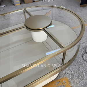 Chất lượng cao Tempered Glass thép không gỉ bán lẻ đồ trang sức cửa hàng đồng hồ Đèn LED nhà cung cấp trang sức Showcase hiển thị với ánh sáng - Product Image 3