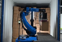 Robot de chargement et de déchargement automatique de conteneurs, machine de palettisation à chenilles IA pour cartons et camions