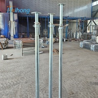 Puntales de Construcción de Acero Galvanizado Ajustables para Hormigón, Postes de Apuntalamiento para Almacenes y Talleres