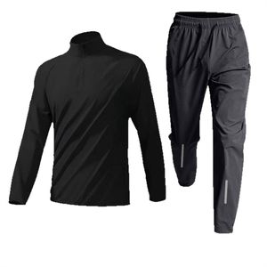 Conjunto Deportivo de Entrenamiento para Hombre con Media Cremallera, Pantalones de Secado Rápido de Manga Larga, Camiseta Deportiva para Atletismo y Running - Product Image 5