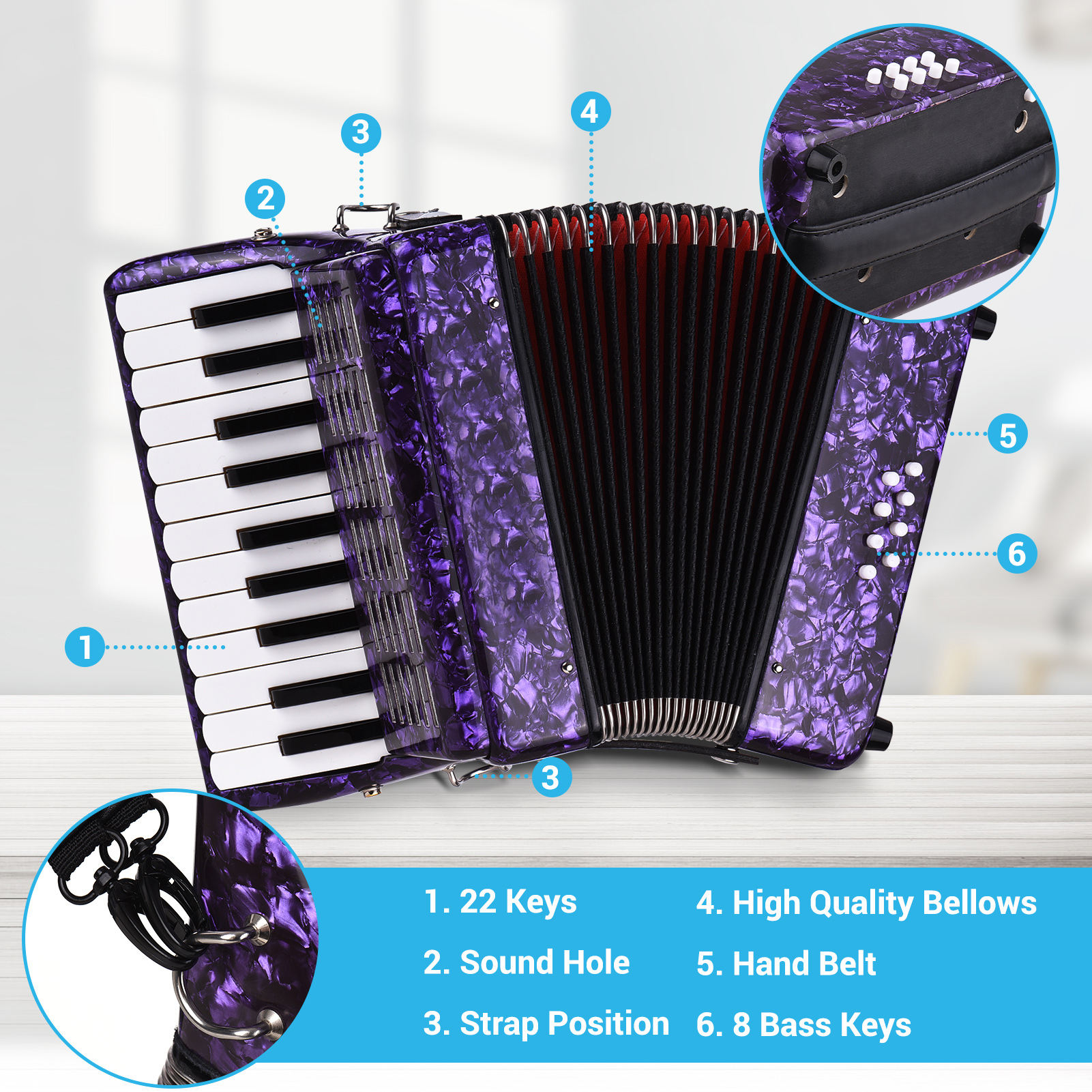 Tracolle Cinte Cinghie Fisarmonica 6CM Professionali 100% Produzione - Foto 9