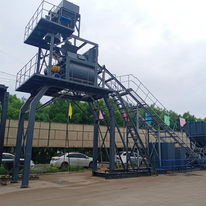 Centrale à béton entièrement automatique HZS60 de 60 m3/h avec convoyeur à bande, centrale à béton prêt à l'emploi à vendre - Product Image 1