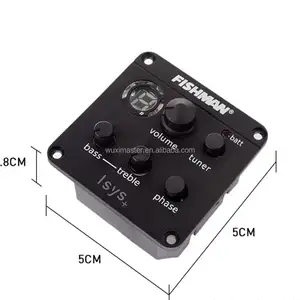 Fishman ISYS + pickup gitar, EQ untuk gitar akustik untuk equalizer gitar grosir