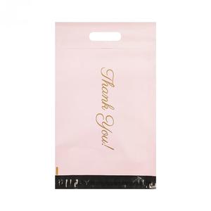 Enveloppes en plastique auto-scellantes de taille de logo personnalisé, porte-fermeture adhésive, sac en poly de livraison express étanche avec poignée - Product Image 2