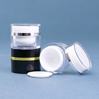 Pot vide pour gel de nail art Gold Line 5ml, emballage pour gel de construction OEM/ODM, pot en plastique avec capuchon pour gel à ongles