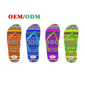 Sandalias de Playa Nicecin para Mujer, Coloridas, con Diseño Geométrico Personalizado, de Espuma de PE Suave, Pantuflas de Verano, OEM/ODM - Product Image 1