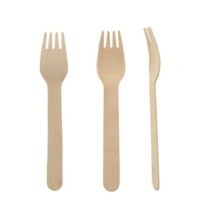 Fourchette en bois jetable <span class=keywords><strong>de</strong></span> qualité A pour salade à emporter <span class=keywords><strong>de</strong></span> nourriture occidentale <span class=keywords><strong>Dessert</strong></span> <span class=keywords><strong>de</strong></span> gâteau aux fruits - Product Image 1