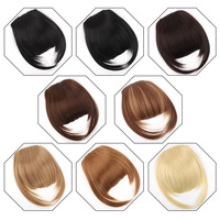 Perruque pour femme avec frange et pattes de souris, épaisse, importée, en fibre synthétique haute température, invisible, sans couture, aspect naturel, perruque OMBRE