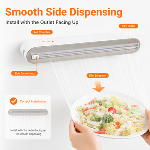 Faites cesser les problèmes avec le <span class=keywords><strong>film</strong></span> plastique ! Distributeur magnétique qui remplace les boîtes déchirées et les coupures irrégulières. - Product Image 5