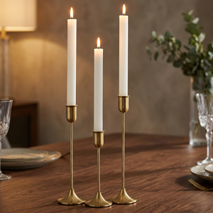 Candelabro de Hierro Dorado Pulido, Hecho a Mano, Duradero, Portátil y Elegante, Decoración de Mesa para San Valentín, Navidad y Eventos Especiales - Product Image 3
