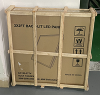 Certifié ETL 1*4 2*2 2 * 4FT éclairage de panneau LED rétro-éclairé commercial 5 puissance 5CCT accordable conception en aluminium carrée industrielle moderne