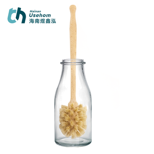 Umwelt freundliche haltbare hölzerne Entsafter-Reinigungs bürste mit langem Griff zum Reinigen von Milch flaschen, Glasflaschen, Entsafter, Tasse - Product Image 2