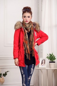 Coldker Womens Warm <strong>Fur</strong> Collar Long Coat <strong>Hooded</strong> Slim Winter Parka Outwear <strong>Jacket</strong> - Product Image 2