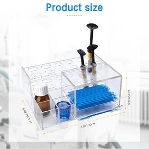 Organizzatore composito dentale Multi-funzione acrilico Dispenser per siringhe Micro applicatore spazzola porta strumenti dentale - Product Image 2