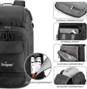 Muestra gratuita, mochila de exterior personalizada de fábrica, venta al por mayor, bolsa personalizada para botas de esquí, mochila para botas de esquí - Product Image 5
