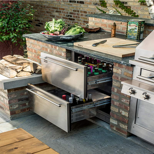 Grill d'extérieur pour <span class=keywords><strong>porc</strong></span>, agneau et viande, machine à rôtir, barbecue villa, îlot barbecue <span class=keywords><strong>de</strong></span> jardin, plan <span class=keywords><strong>de</strong></span> travail avec évier - Product Image 3