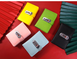 Sổ Tay Nhật Ký Da Macaron A5/<span class=keywords><strong>A6</strong></span> Có Khóa Kết Hợp, Nhật Ký Viết Thủy Thủ Du Lịch Kế Hoạch Cá Nhân - Product Image 3