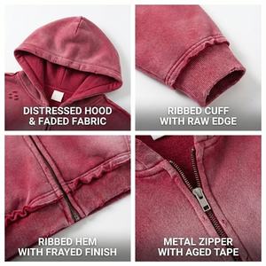 Sudadera con Capucha Personalizada con Logotipo, Lisa, Ajustada, 100% Algodón, Esencial, Precio Bajo, Gruesa, para Deportes al Aire Libre, Estilo Vintage para Hombre - Product Image 2