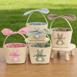 Novelty <strong>Easter</strong> Egg Hunts &amp; Party Favors Portable Polyester Embroidered Name <strong>Easter</strong> Egg Hunt Bag Personalized <strong>Easter</strong> Bunny Basket - Product Image 2