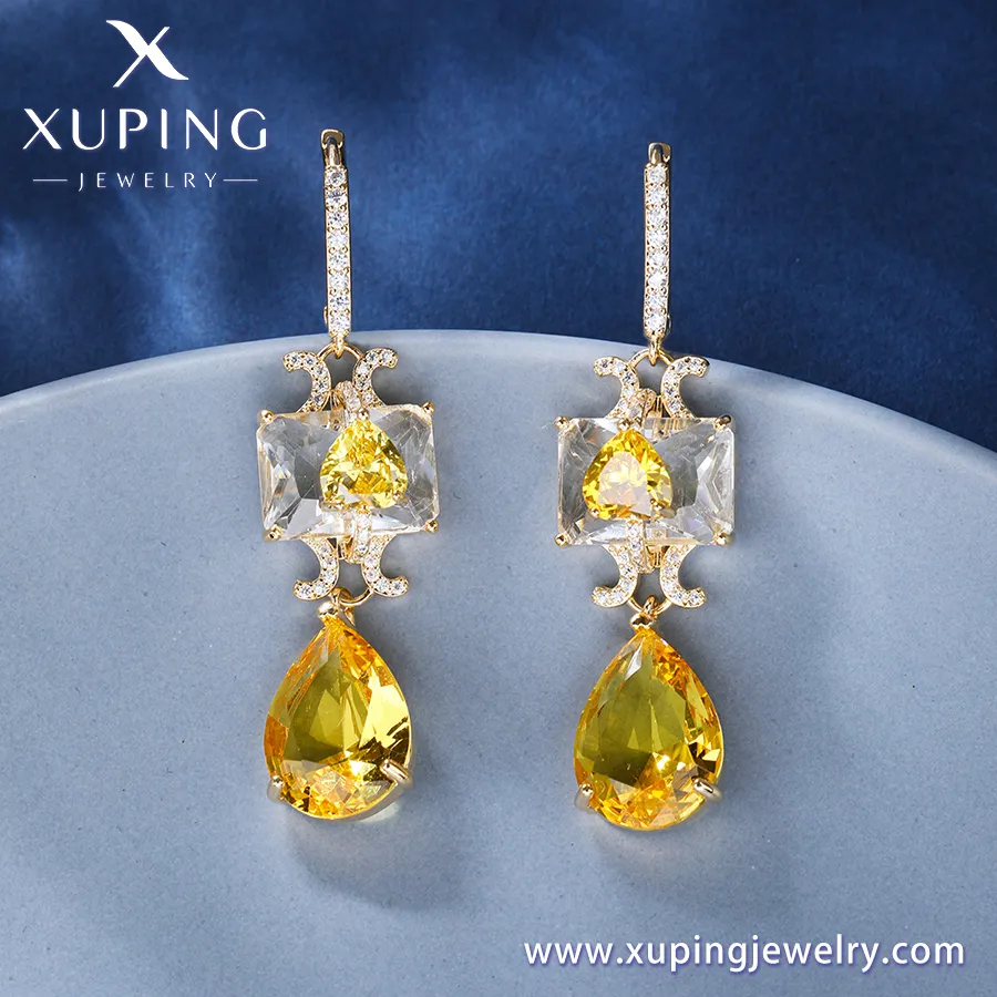 YSearring-1159 Xuping गहने उत्तम लक्जरी 18k सोने के गहने कान की बाली त्योहार उपहार महिलाओं कान की बाली