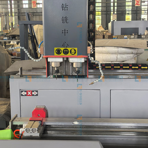 เครื่องกัดซีเอ็นซีแบบสองหัวรุ่นใหม่ พร้อม PLC และมอเตอร์ ความแข็งแกร่งสูง อุปกรณ์เจาะและกัดอะลูมิเนียม - Product Image 6