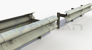 Đường cao tốc guardrail máng xối cuộn tạo thành máy PLC kiểm soát được sử dụng để xây dựng - Product Image 6