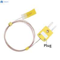 Sonde de température à thermocouple de type K en acier inoxydable ultra-mince -40~1000°C à réponse rapide pour four de refusion SMT