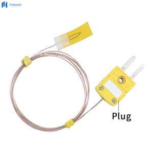 Sonde de température à thermocouple de type K en acier inoxydable ultra-mince -40~1000°C à réponse rapide pour four de refusion SMT - Product Image 1