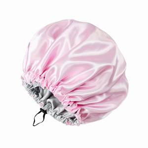 Customizable Satin <b>Hair</b> Wraps Women Kids Adjustable Buckle Strap for Curly Night Sleeping Double Layer <b>Bonnets</b> - Product Image 2