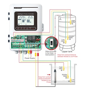 Module de commande de pompe à eau automatique JNN 20Y-CBB avec condensateur intégré, interrupteur de réservoir sous pression et minuterie - Product Image 4
