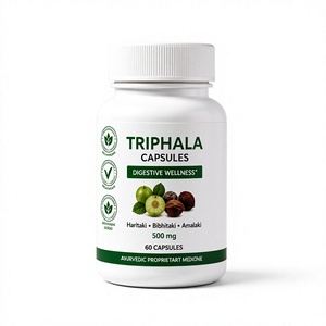 Cápsulas de Triphala 500 mg, Suplemento Herbal para el Bienestar Digestivo y el Crecimiento del Cabello, para Niños, 60 Cápsulas Vegetarianas, Fórmula Ayurvédica Propia - Product Image 2
