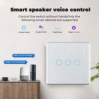 Interrupteurs intelligents à écran tactile en verre trempé ECO-NEWLEAF 1/2/3/4 voies, application Smart Life, contrôle sans fil Zigbee/WIFI, 10A, garantie 1 an