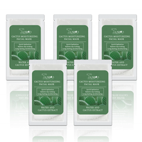 Nouvelle arrivée OEM Cactus masque hydratant fort Fermentation biologique vitamine E/K hydrate prévenir les UV masque facial blanchissant