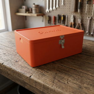 Orange Plastic Cooler Box 35L Insulated Non Spill Recyclable Portable <b>Storage</b> <b>Chest</b> Custom Color - Product Image 4