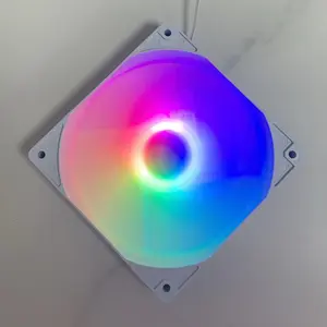 2024 Mejor venta Ventilador de refrigeración Alto rendimiento 12V 120mm LED RGB Disipador de calor Enfriador PC VENTILADOR