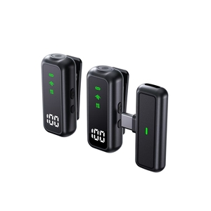 T30 Mini inalámbrico C condensador auricular micrófono compatible con grabación de vídeo Streaming Conversión de voz reducción de ruido Dual - Product Image 2