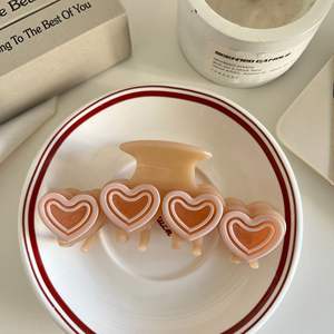 กิ๊บติดผมรูปหัวใจสีชมพูเจลลี่น่ารัก สไตล์สาวหวานสำหรับฤดูร้อน - Product Image 4