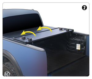 Cubierta de Caja de Camioneta Plegable Triple de Aleación de Aluminio Resistente Zolionwil para <span class=keywords><strong>Mazda</strong></span> BT-<span class=keywords><strong>50</strong></span> - Product Image 6