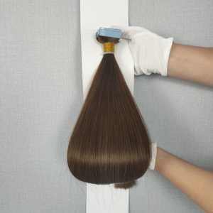 Extensions de cheveux naturels Remy double épaisseur Jasminebeauty en gros, 100 % cheveux humains chinois avec cuticules intactes, extensions à bandes adhésives - Product Image 4