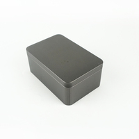 Caja de lata de té de cigarro de lápiz negro grande de 100g de grado alimenticio Vintage de alta calidad