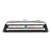 Luz LED para Tablero de Instrumentos, 12 LED, Azul y Rojo, Luz Estroboscópica LED, Luz para Tablero de Instrumentos con Ventosa