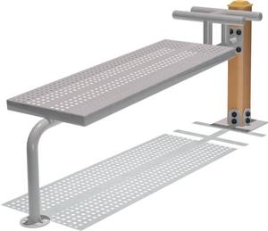 Équipement de fitness extérieur fonctionnel pour les parcs communautaires immobiliers Planche de sit-up en acier inoxydable durable pour la résistance - Product Image 1