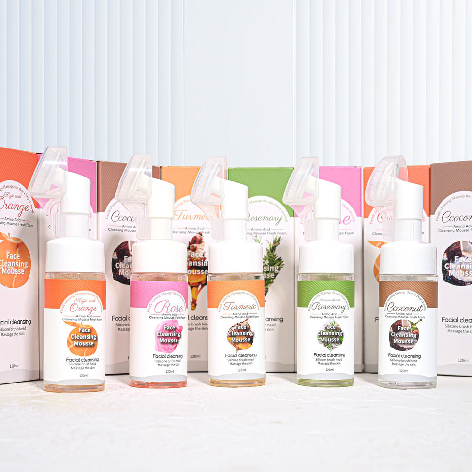 Private Label Brightens Coconut Milk Amino Acid Cleanser Face Mousse ...