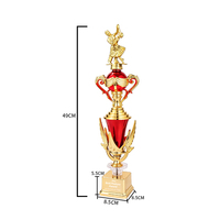 Trofeo de Baile Personalizable, Chapado en Oro, de Plástico, Premio Deportivo con Figuras Intercambiables para Competiciones de Baile