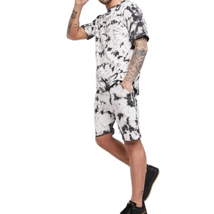 ขายส่งที่กำหนดเองเสื้อผ้าแขนสั้นฤดูร้อนชุด2ชิ้นเสื้อและกางเกงขาสั้นชุดที่มีโลโก้ของคุณเอง - Product Image 1