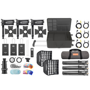 <span class=keywords><strong>Godox</strong></span> S60 S60-D <span class=keywords><strong>60W</strong></span> Mise au point réglable en continu Projecteur de photographie LED avec porte de grange pour éclairage professionnel - Product Image 1