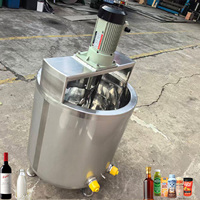 Cuve de mélange de chocolat à double paroi en acier inoxydable, capacité 100L, configuration verticale, cuve de mélange en acier inoxydable