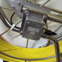 Caméra d'inspection des égouts étanche IP68, écran couleur TFT 7 pouces, auto-nivelante, sonde 38 mm, câble de 60 m pour inspection de canalisations